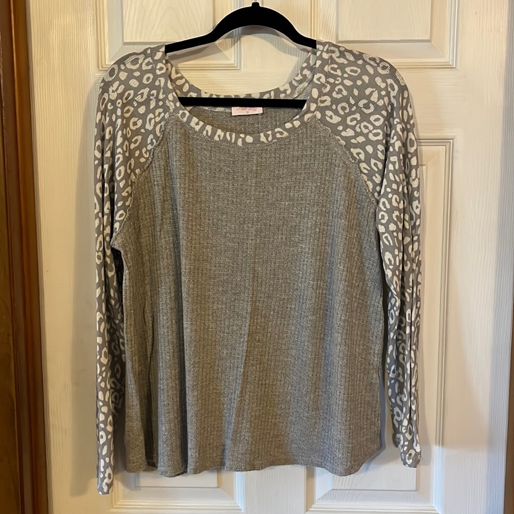 Pink Lily Waffle Knit Top